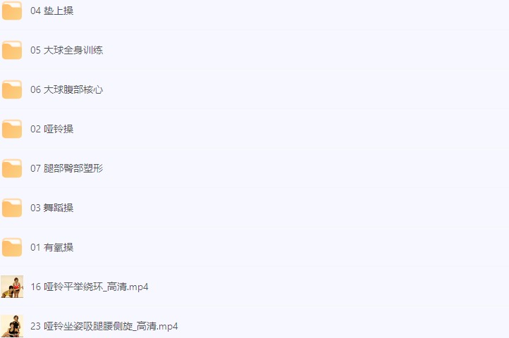 《塑身操全集》 [40多节视频教程] [4.11G] [私人珍藏分享]