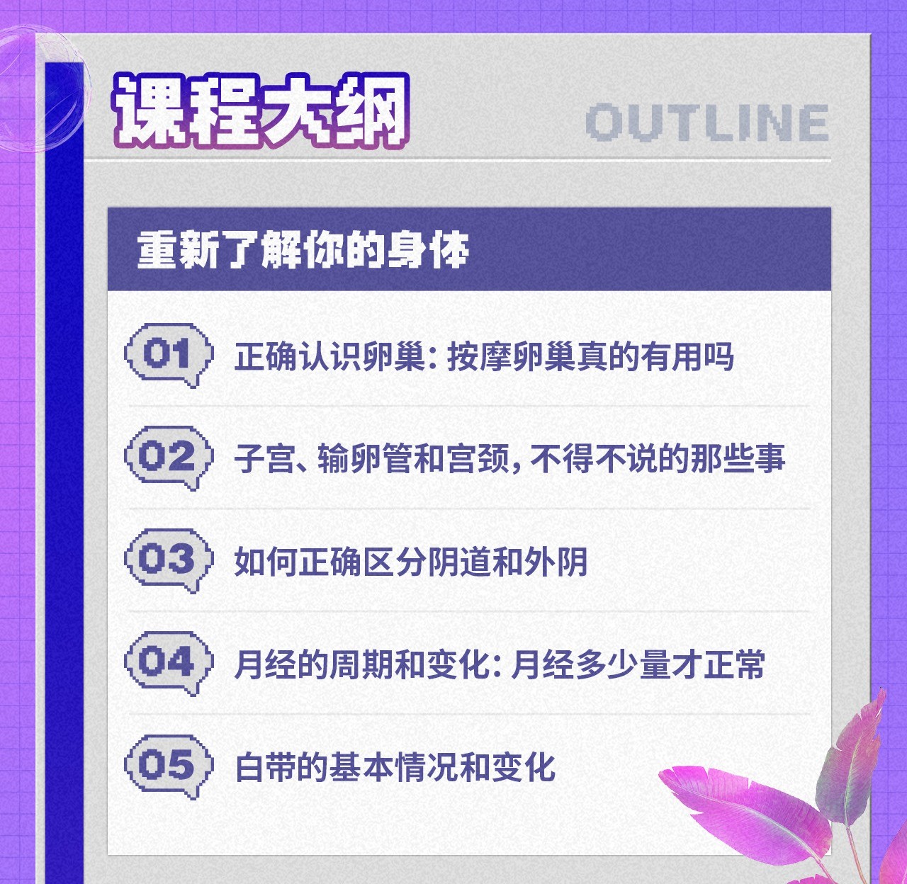 B站付费课程 - 六层楼先生：女性健康通识课【2.49G】