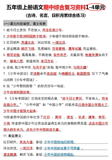 小学语文考点资料汇总 [PDF] 33.3MB