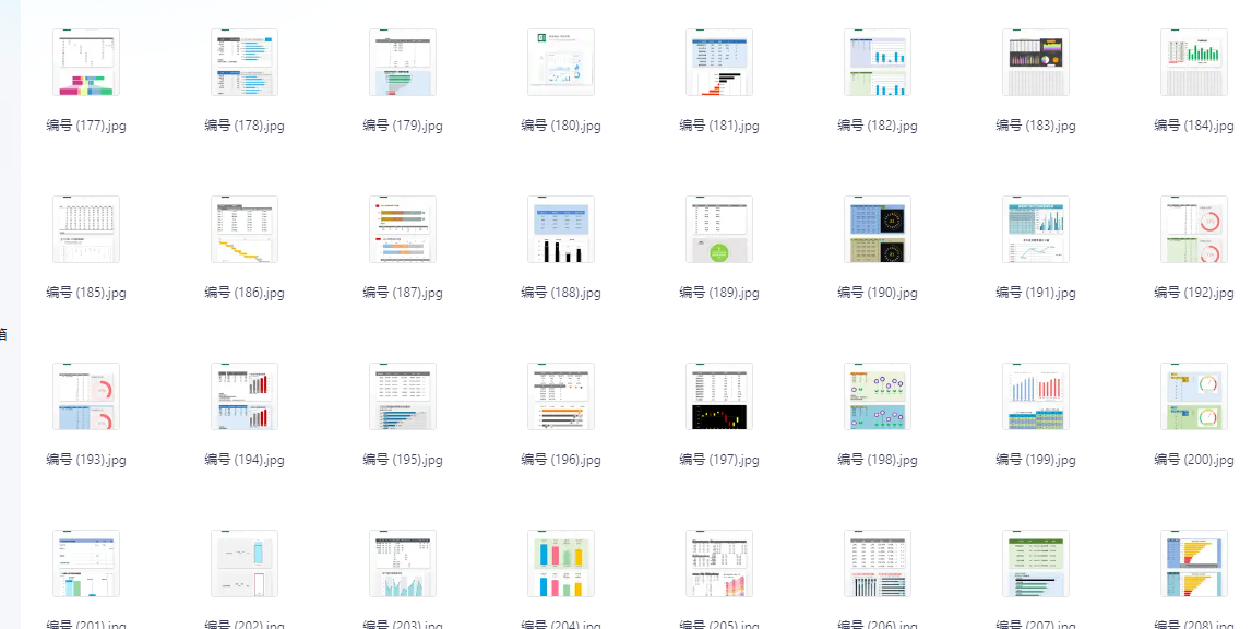 打工人套餐-300套+Excel 可视化的表格模板 100M