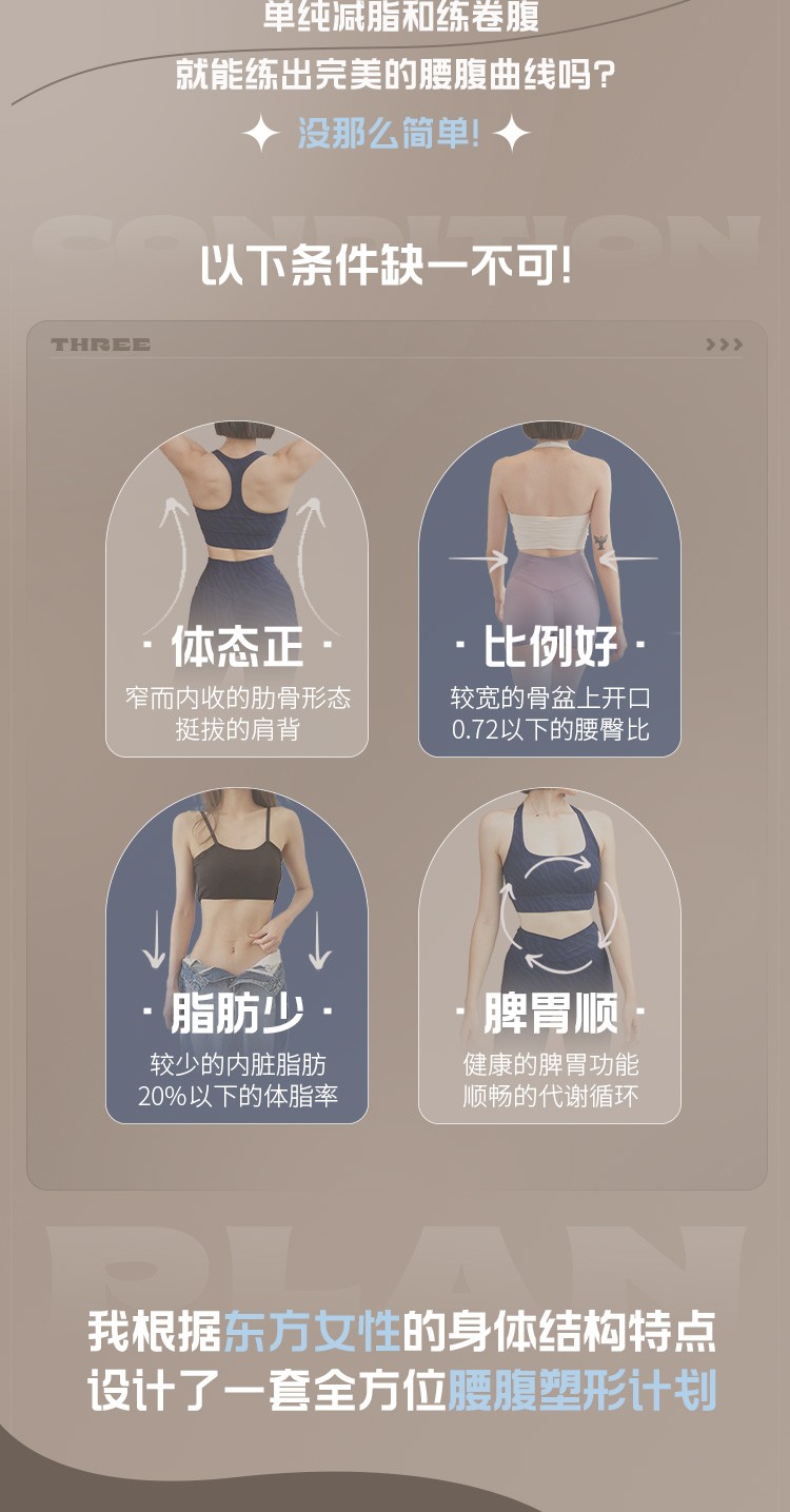 B站付费课程 - 海洋饼干21天纤细腰腹训练课【4.46G】