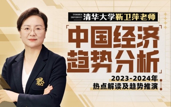 B站付费课程 - 清华大学靳卫萍教授  中国经济趋势分析【1.68G】