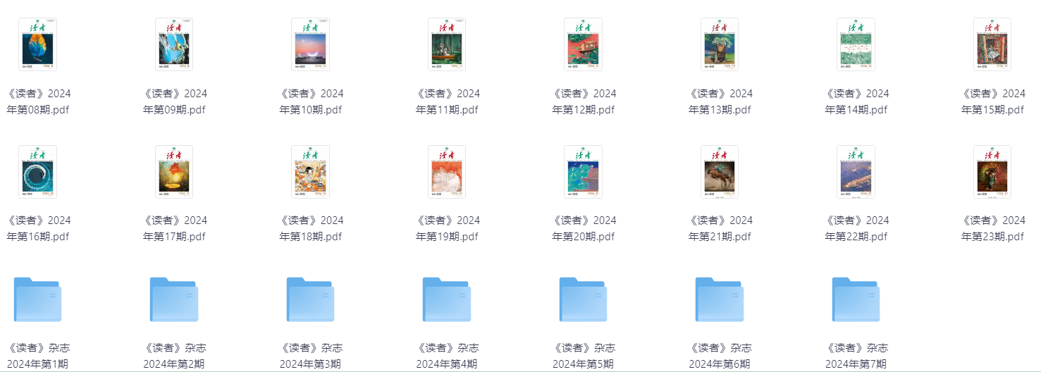《读者》杂志  持续更新中（909MB）