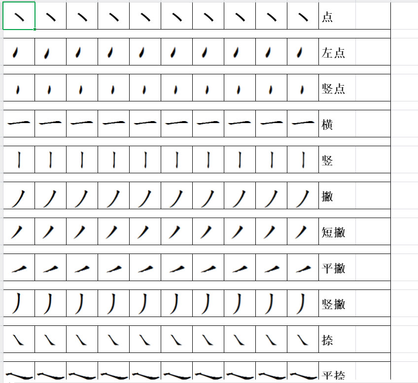 幼儿园硬笔专用字帖（8.3MB）