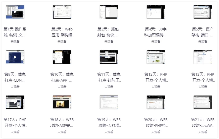 网络安全工程师(Web攻防 漏洞 提权 免杀等) 【48.3GB】