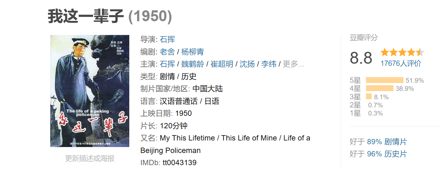 我这一辈子 1950 1080P 无字幕 2.4G