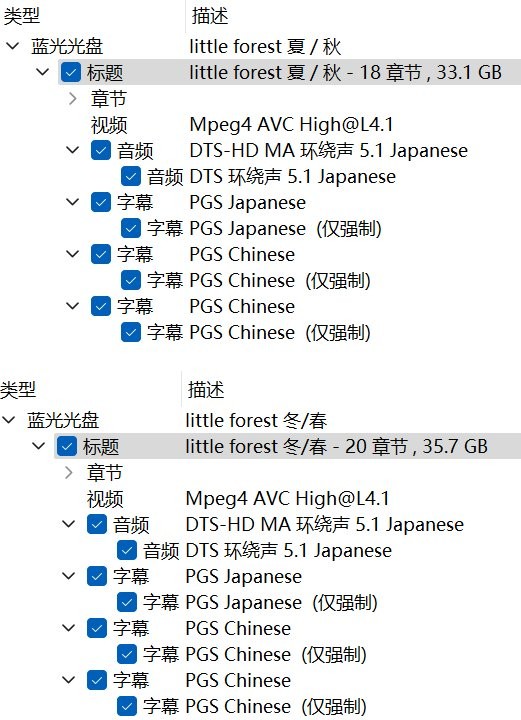小森林系列 2部合集【蓝光原盘REMUX】【次世代环绕声5.1】内封简繁特效字幕  [67.7G]   [小森林冬春篇/小森林夏秋篇]