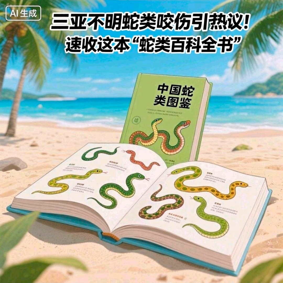 三亚不明蛇类咬伤引热议！速收这本“蛇类百科全书” 《中国蛇类图鉴》