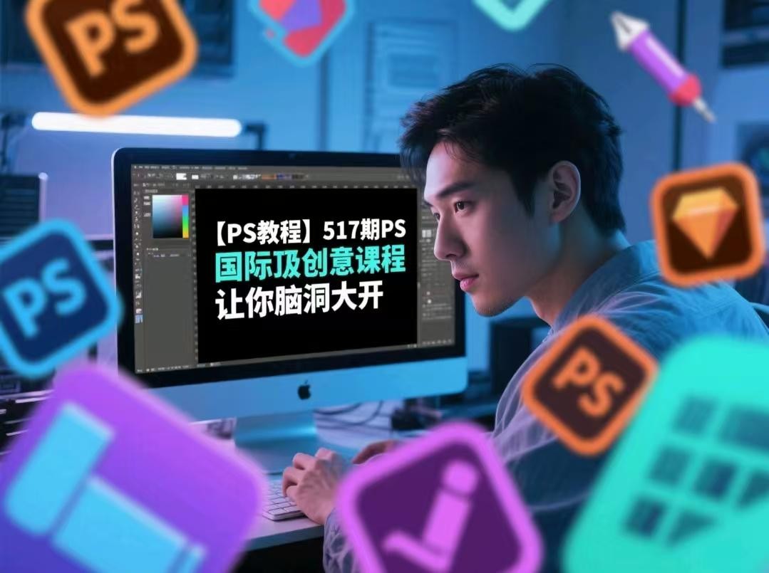 【PS教程】517期PS国际顶级创意课程，让你脑洞大开【6.5GB】