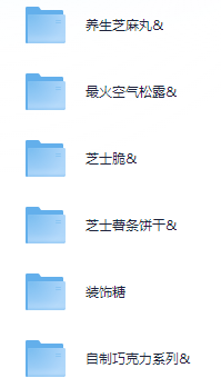 小吃配方-020、烘焙蛋糕系列【256套】+ 379.9GB