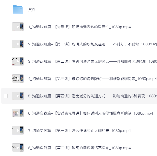 职场小白必看-聪明人的职场生存沟通课程  [3.8G]