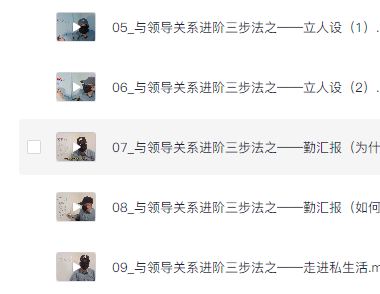 职场必备生存法则【老实人如何在职场如鱼得水 】《视频教程》  [2.7G]