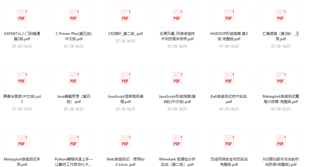 《黑客技术学习书籍大合集》掌握黑客技术，守护电脑安全【PDF】【2.73G】