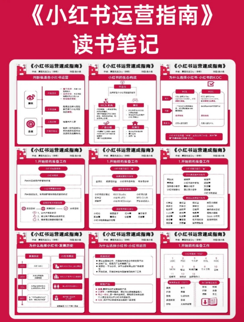 《小红书运营指南》 读书笔记，助你成为小红书上最佳运营者【1.64MB】