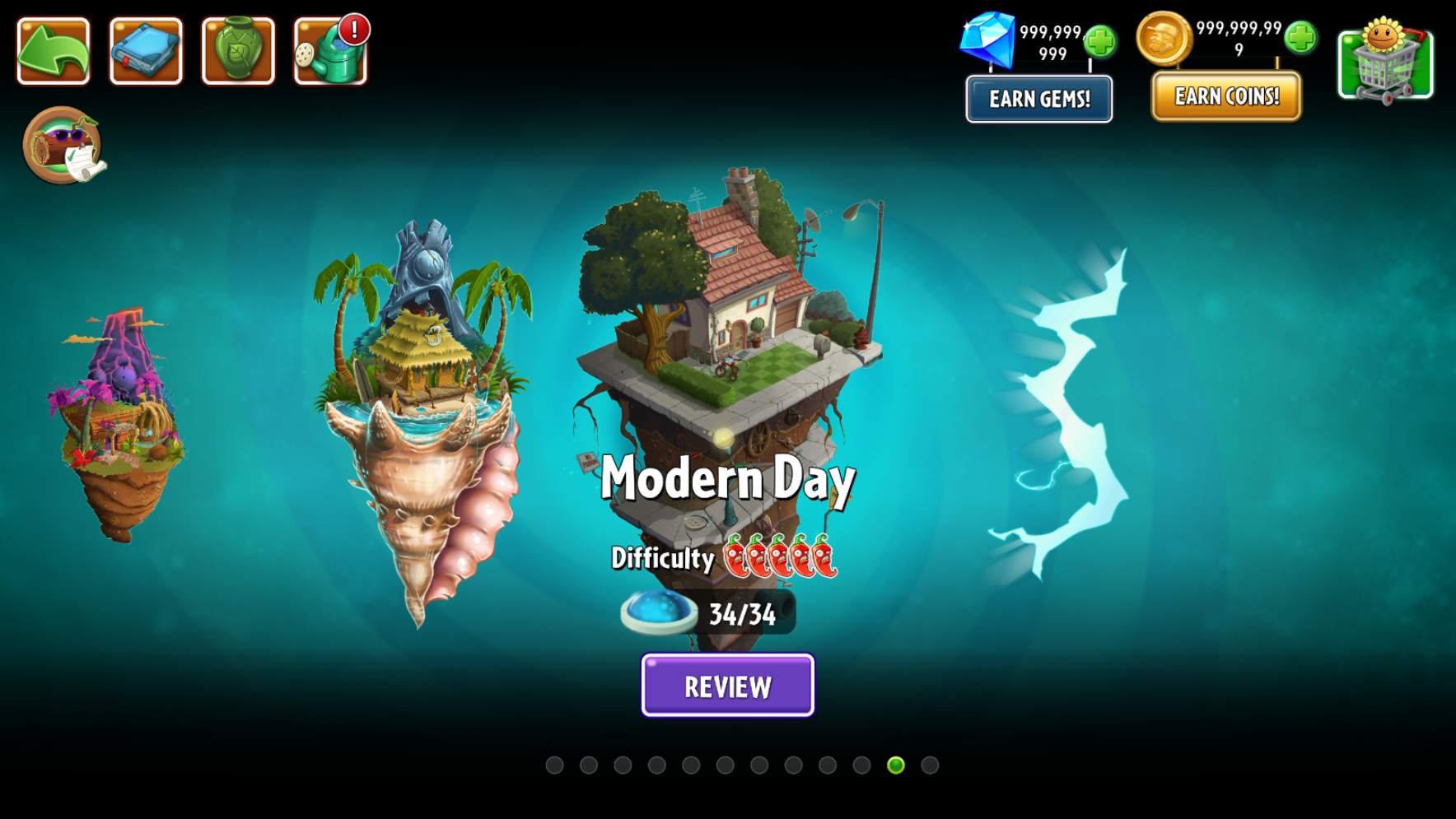 【安卓手游】植物大战僵尸2 | v12.4.1 全植物解锁-全关卡解锁-满钻石满金币 【899.4MB】