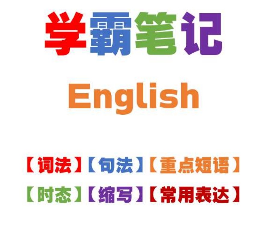 英语学霸笔记手抄PDF版【 16.6MB】