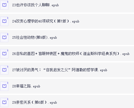 自我提升书单（100部）合集【epub】  [396MB]